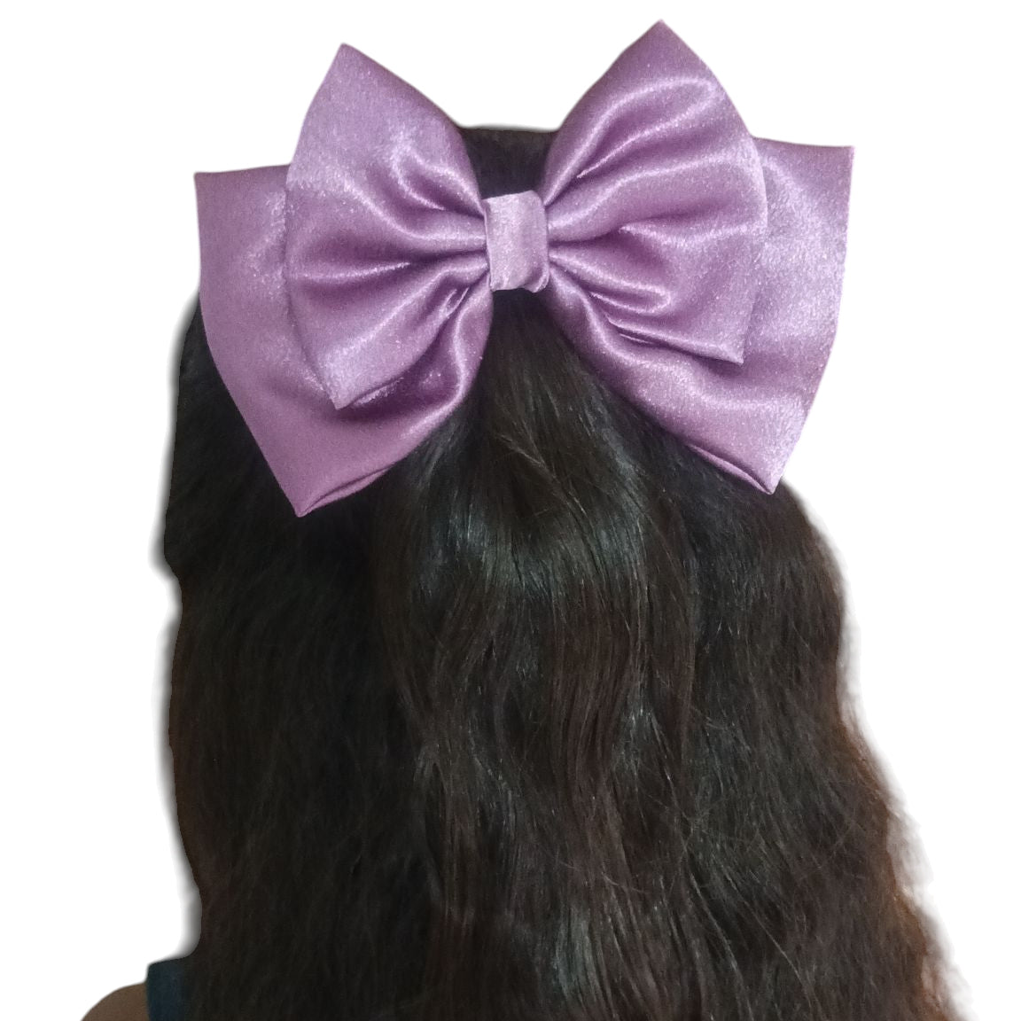 Elegant double layer hair bows (pack of 6) satin hair bows