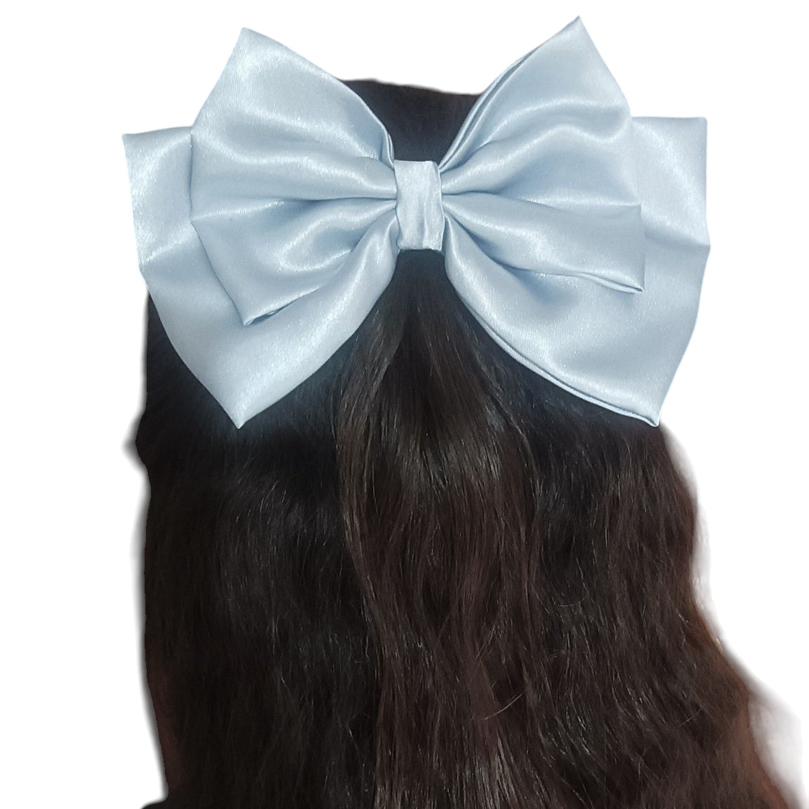 Elegant double layer hair bows (pack of 6) satin hair bows