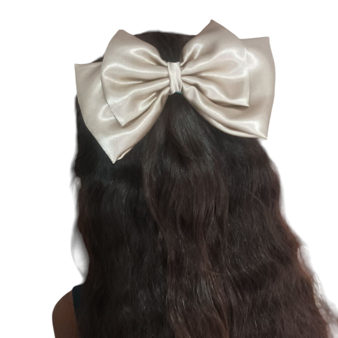 Elegant double layer hair bows (pack of 6) satin hair bows