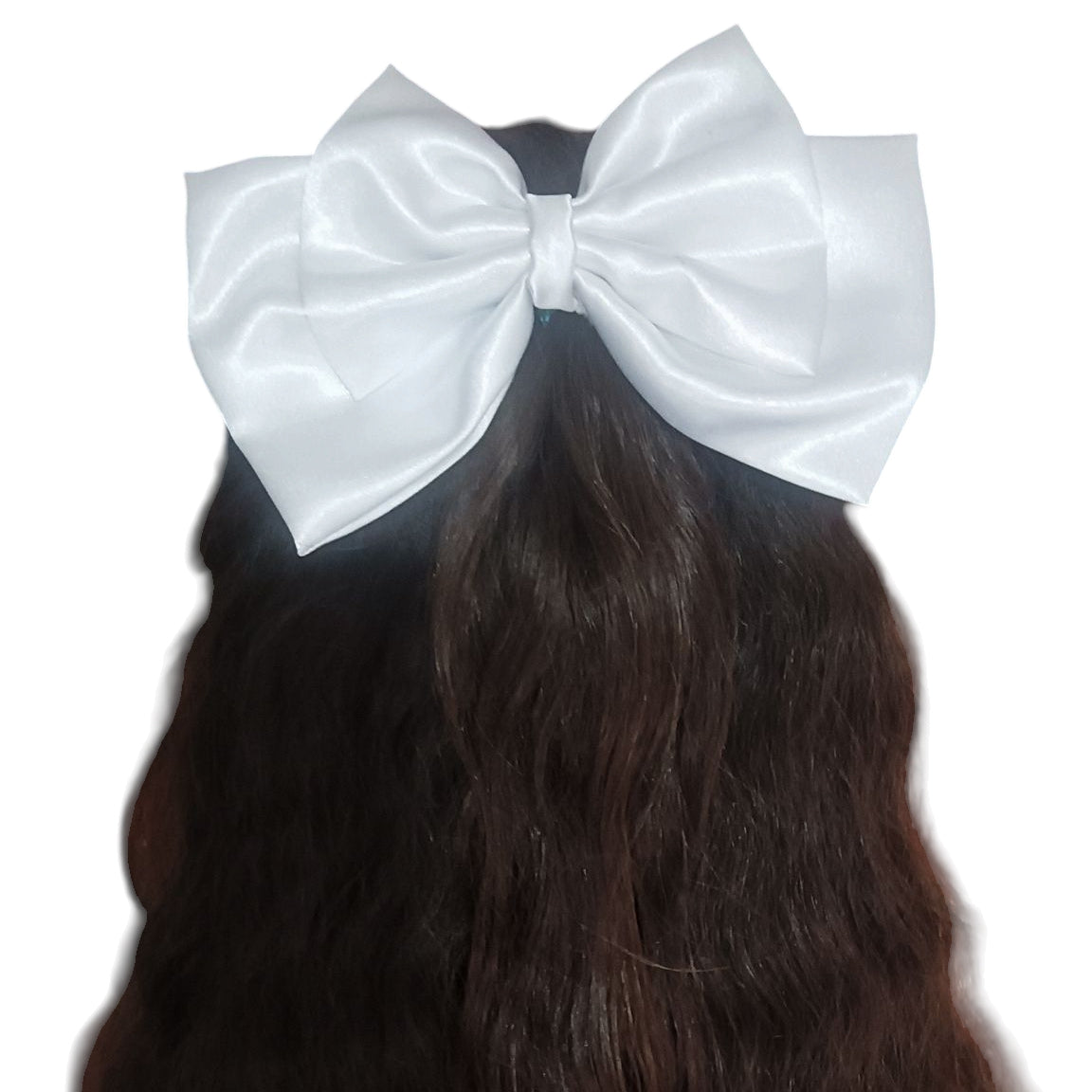 Elegant double layer hair bows (pack of 6) satin hair bows